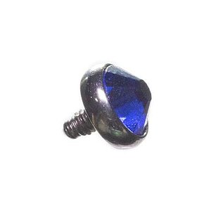 Jóia Microdermal Cristal Azul Escuro