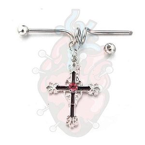 Piercing Transversal Cruz Pingente