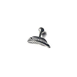 Piercing Orelha Folha Prata