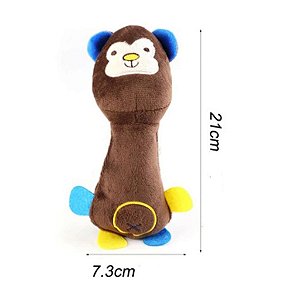 Brinquedo PET Pelúcia Mordedor Com Apito