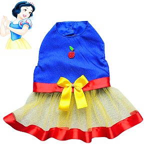 Vestido PEt Branca de Neve
