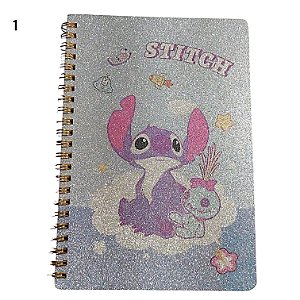 Caderno Stitch com Glitter