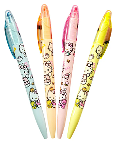 Caneta com Marca Texto Turma da Hello Kitty