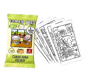 Cards Fofos para Colorir