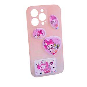 Cartela de Adesivos 3D Sanrio com Água e Glitter