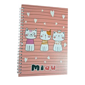 Caderno Gatinhos Capa Dura
