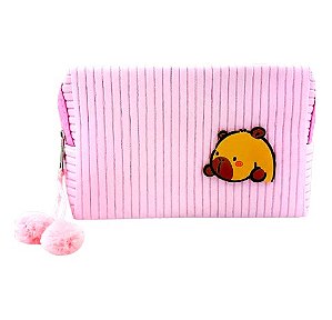 Necessaire Capivara com Pompom