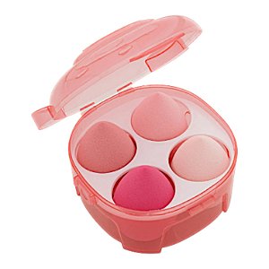 Kit de Esponjas de Maquiagem com Estojo Ursinho