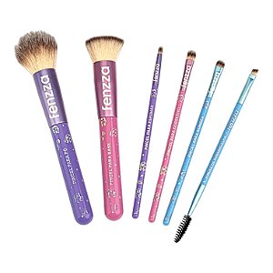 Kit de Pincéis Fenzza Inspirado nas Princesas Disney – 6 Unidades
