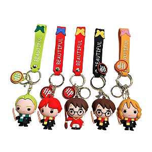 Chaveiro Harry Potter | Harry, Hermione, Ron e Draco Malfoy – Luxo Premium