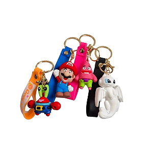 Chaveiros Colecionáveis de Desenhos e Games