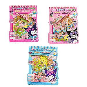 Kit 6 Cenários Hello Kitty com Adesivos Brinquedo Criativo Infantil Sanrio