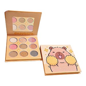Paleta de Sombras Capivara 9 Cores Cintilante