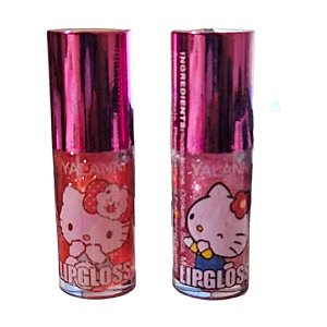 Lip Gloss Hello Kitty Glitter Brilho Labial Hidratante