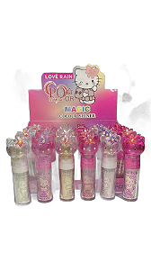 Pó Iluminador Glitter Hello Kitty Lové Rain Solto 4 Tons