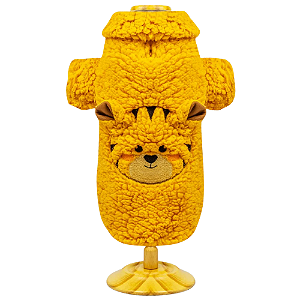 Casaco Pet Tigre em Sherpa – Roupa de Inverno para Cachorros e Gatos