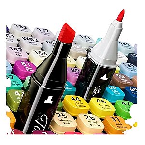 Kit Canetas Touch Marcadores Artísticos – 24, 60 ou 120 Cores