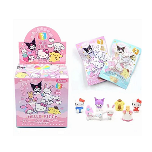 Borracha Surpresa Turma Sanrio Kawaii Colecionável em Saquinho Lacrado