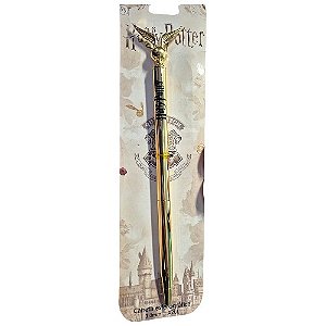 Caneta Pomo de Ouro Harry Potter Dourada – Esferográfica Colecionável Presente Criativo