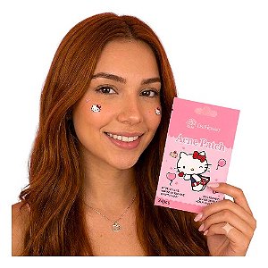 Adesivo Secativo para Acne Hello Kitty Hidrocoloide com Melaleuca 24 Unidades Ds.Flower