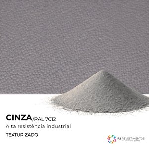 Tinta em Pó Cinza Texturizado RAL 7012 - 25kg