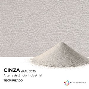 Tinta em pó Cinza Texturizado RAL 7035 - 25kg
