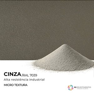 Tinta em Pó Cinza Microtextura RAL 7039 - 25kg
