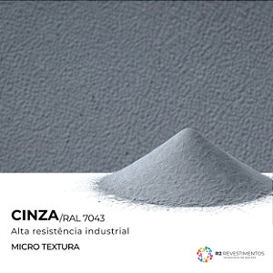 Tinta em pó Cinza Texturizado RAL 7043 - 25kg