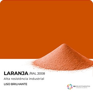 Tinta em Pó Laranja Brilhante RAL 2008 - 20kg