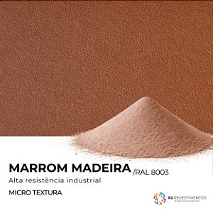 Tinta em Pó Marrom Madeira Microtextura RAL 8003- 20kg