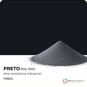 Tinta em Pó Preto Fosco- 25kg