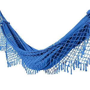 Rede De Descanso Casal Nordeste Super Resistente Azul Royal
