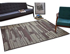 Tapete Sisal Sala Quarto Escritório Marrom Tabaco S-554 Antiderrapante