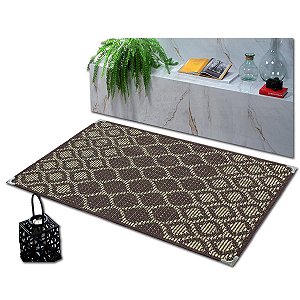 Tapete Sisal Sala Quarto Escritório Marrom Tabaco S-563 Antiderrapante