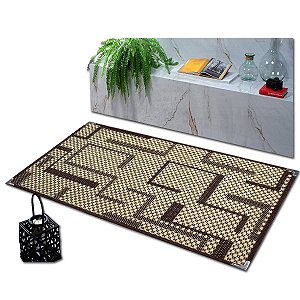 Tapete Sisal Sala Quarto Escritório Tabaco Marrom S-589 Antiderrapante