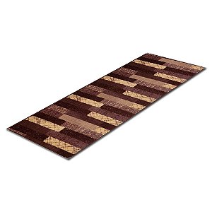 Tapete Passadeira Andino Corredor Marrom 1,80x0,66 PA-27 Antiderrapante