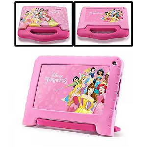Tablet Infantil Multi 7 Polegadas 32GB Modelos Divertidos Princesas