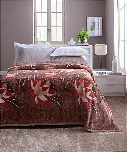 Cobertor Dyuri Na Cinta 1,80m x 2,20m Mackenzie Marrom