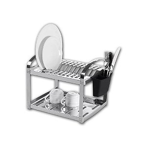 Escorredor Louça 12 Pratos 2 Andares Pia Cozinha Inox Brinox