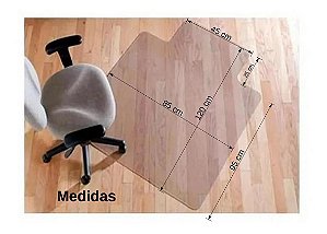 Protepiso flexivel transparente 85cmx 1,20