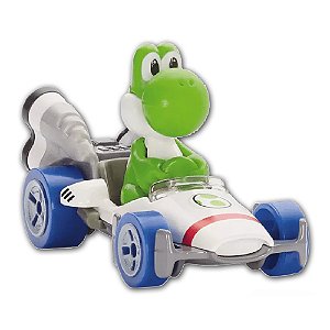 Carrinho Mario Kart Hot Wheels 1:64 Original - Mattel Gbg25 Yoshi B-Dasher