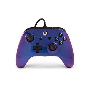 Controle PowerA Enhanced Xbox One - Series X|S - PC - Roxo Metálico - Nebula