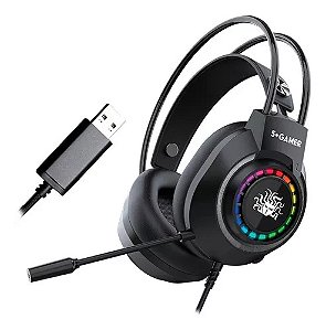 Headset Fone Gamer 7.1 Led X5-2000