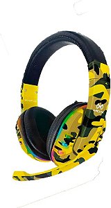 Headset Gamer Mox Mo-Hp120 Amarelo