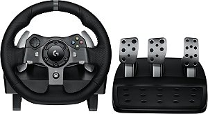Volante ( Seminovo ) Logitech G920 Driving Force + Cambio e Pedais com Force Feedback para Xbox Series X|S, Xbox One, PC, Mac