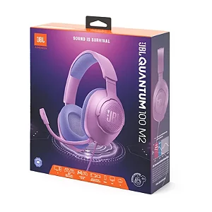 Headset Gamer Com Fio Quantum 100m2 Jbl Com Mic - Roxo