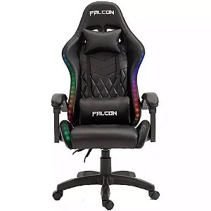 Cadeira Gamer Falcon, RGB, Com Inclinação Multifuncional até 130Kg JX-1039RGB