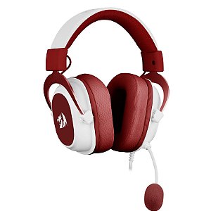 HEADSET REDRAGON HERO BRANCO COM VERMELHO