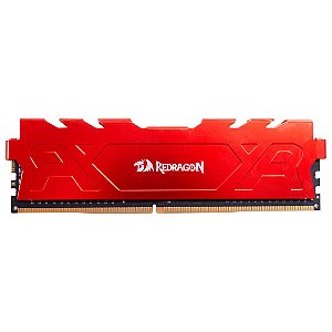 MEMORIA DDR4 REDRAGON RAGE 3200MHZ/CL16 VERMELHA 8GB