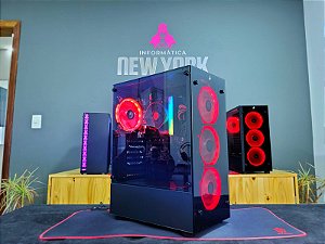 PC Gamer Ryzen 5 5600g Vermelho + 16Gb Ram DDR4 3200Mhz
